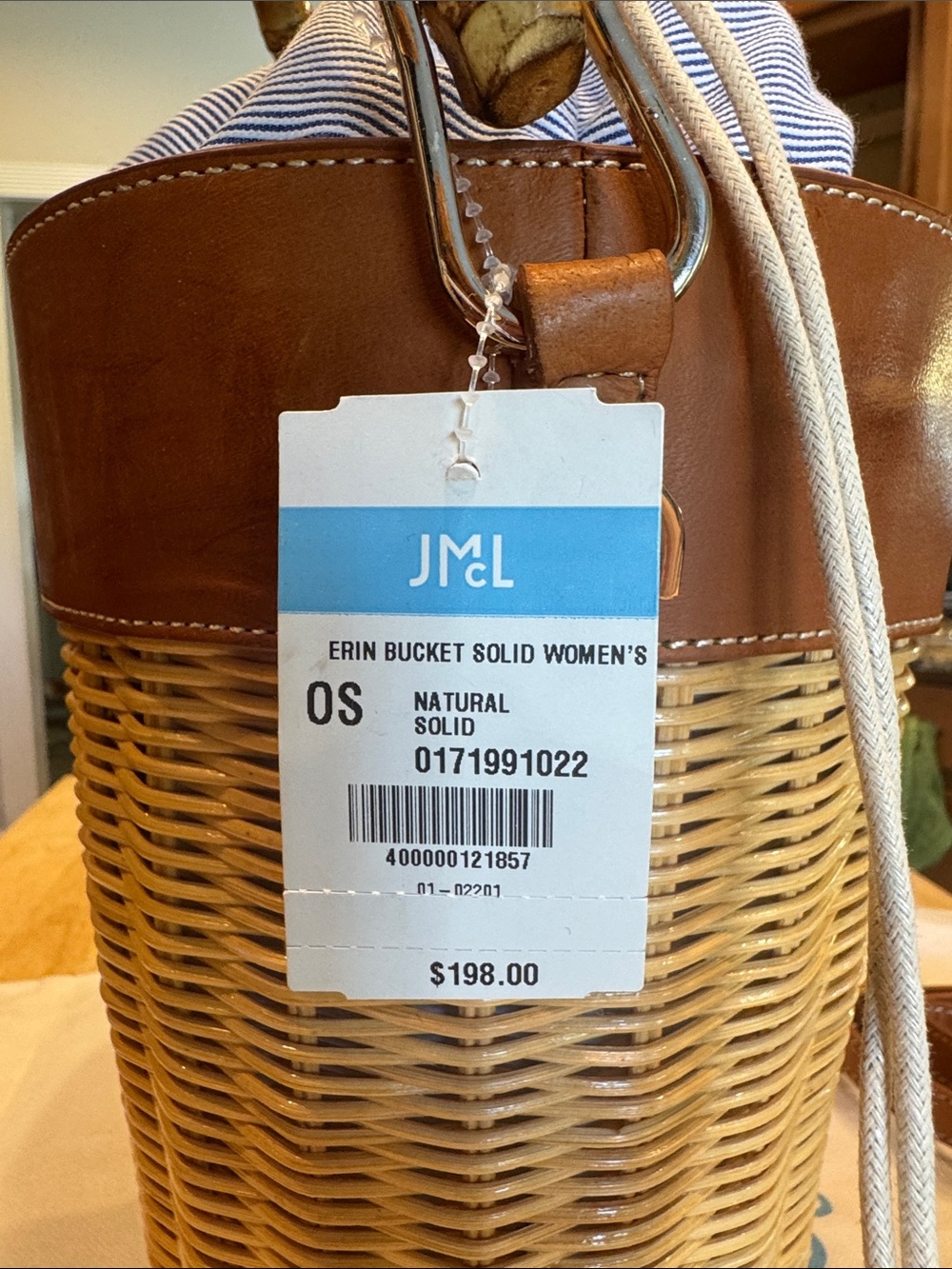 J. McLaughlin Aaron bucket bag in natural! NWT - Picture 2 of 6